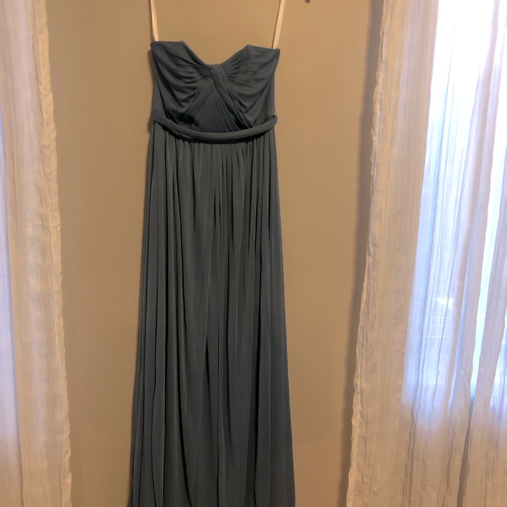 David’s Bridal Versa loor length dress Size 2 convertible bridesmaid